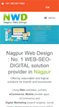 Mobile Screenshot of nagpurwebdesign.com