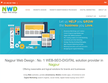 Tablet Screenshot of nagpurwebdesign.com